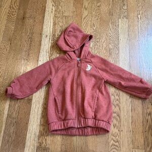4/$20 Old Navy Toddler red Brown Sweatshirt Hoodie Casual Style with Moon Sz 2t